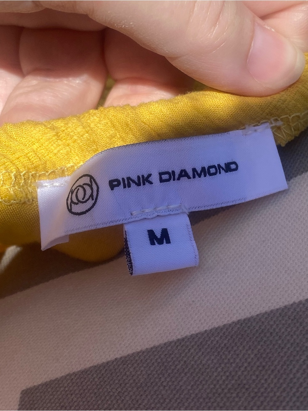 Pink Diamond Medium Yellow Assymetrical Mini Dress - Picture 9 of 10